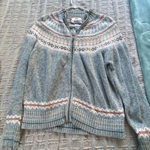 Tiara International Vintage ZIP-up sweater